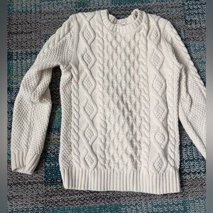 Hanna Andersson Cable Knit Sweater - Cream unisex